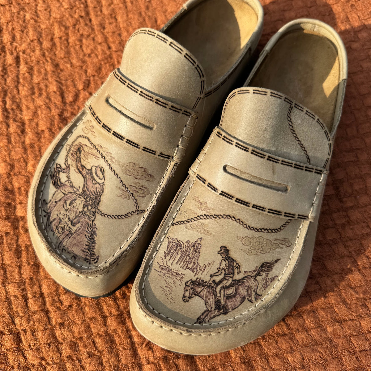 cowboys on tobacco brown naples (oiled leather)