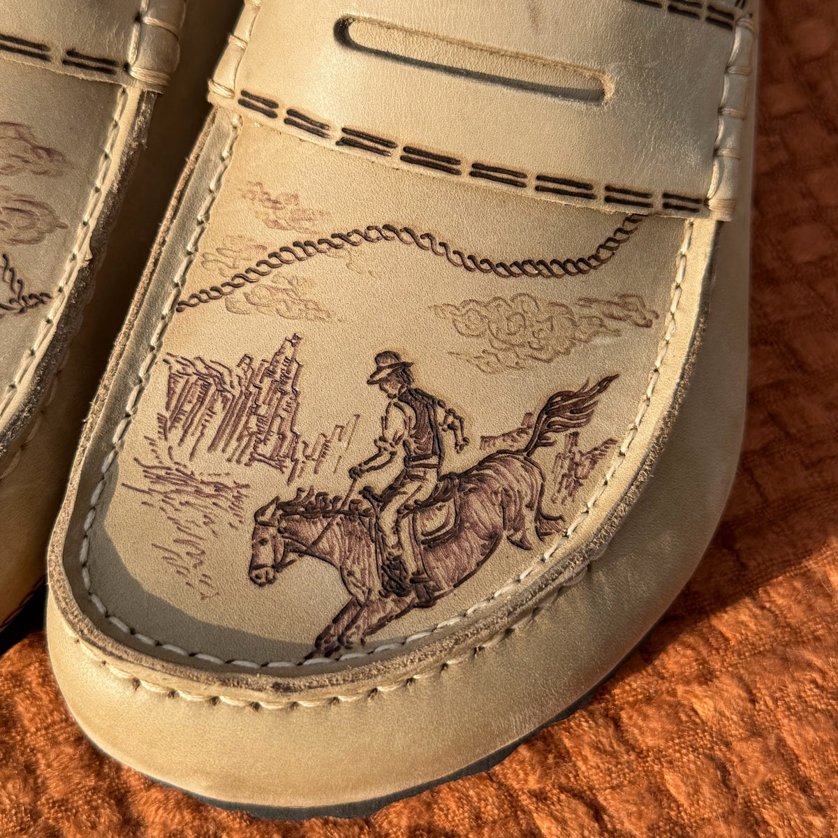 cowboys on tobacco brown naples (oiled leather)