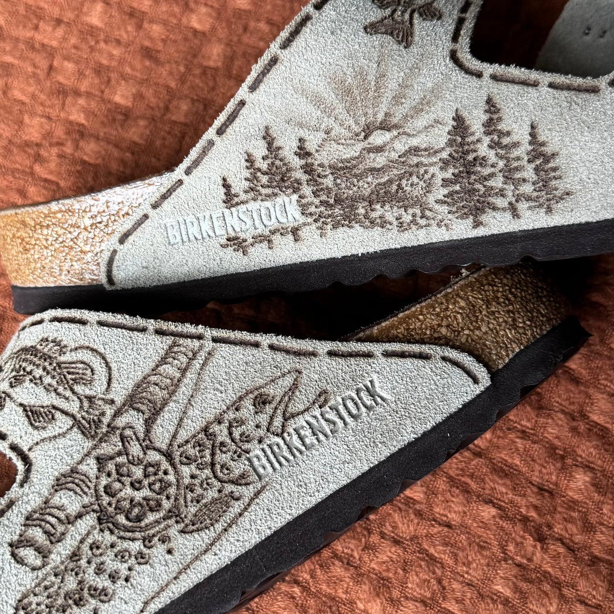 bass and trout taupe arizonas (Suede leather)