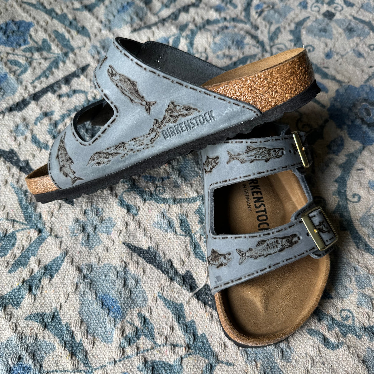 Salmon Elemental Blue Arizonas (Oiled Leather)