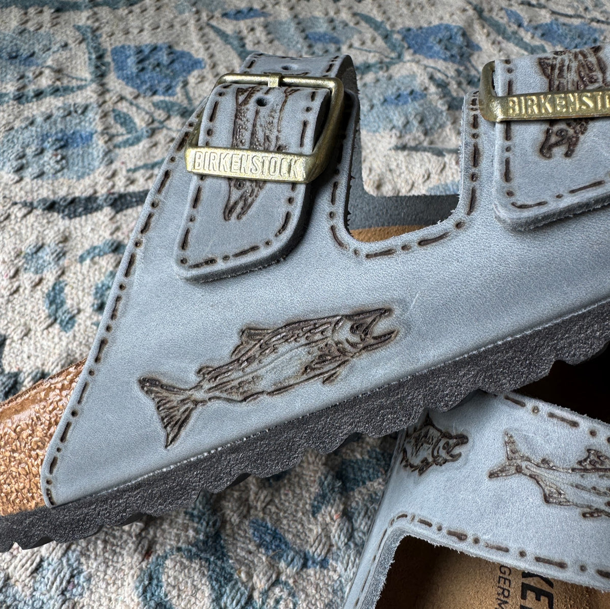 Salmon Elemental Blue Arizonas (Oiled Leather)